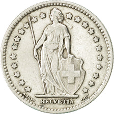 Moneda, Suiza, Franc, 1907, Bern, MBC, Plata, KM:24