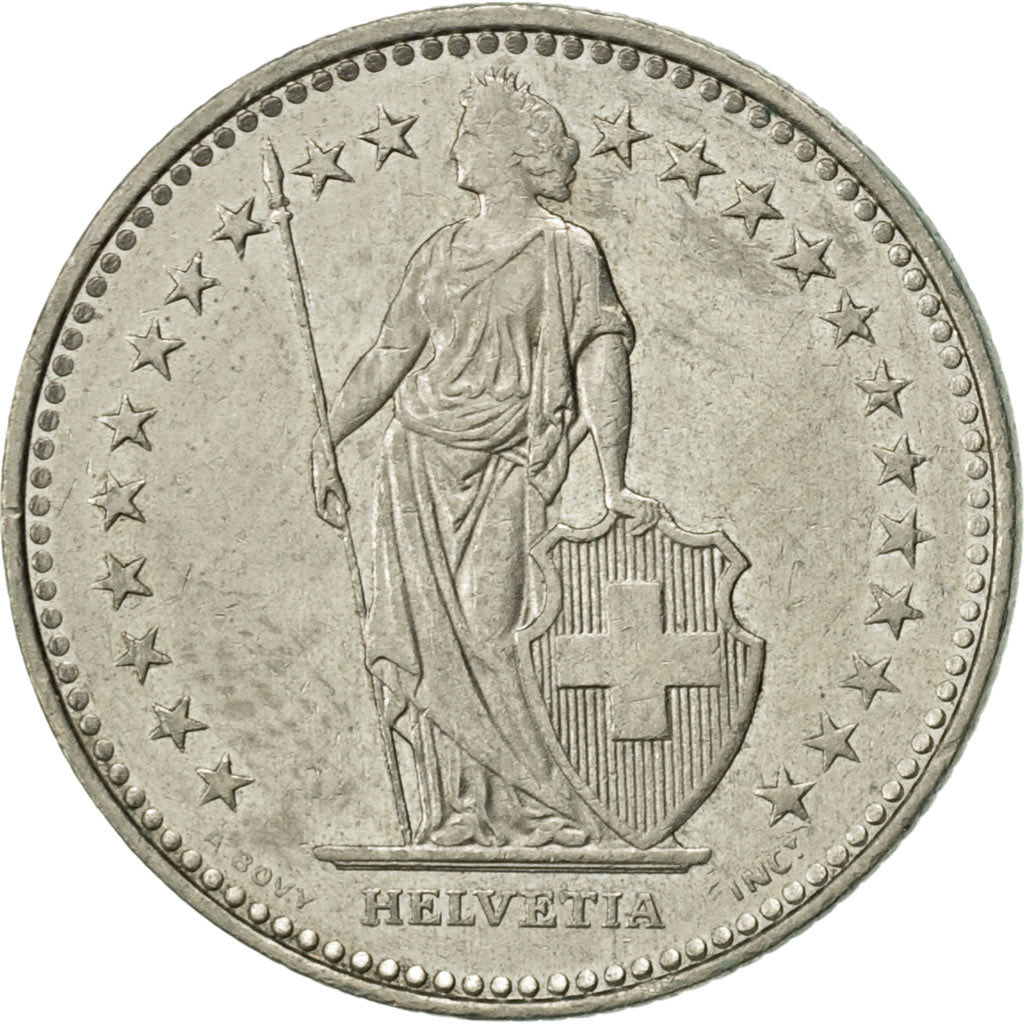 Coin, Switzerland, Franc, 1993, Bern, AU(50-53), Copper-nickel, KM:24a.3
