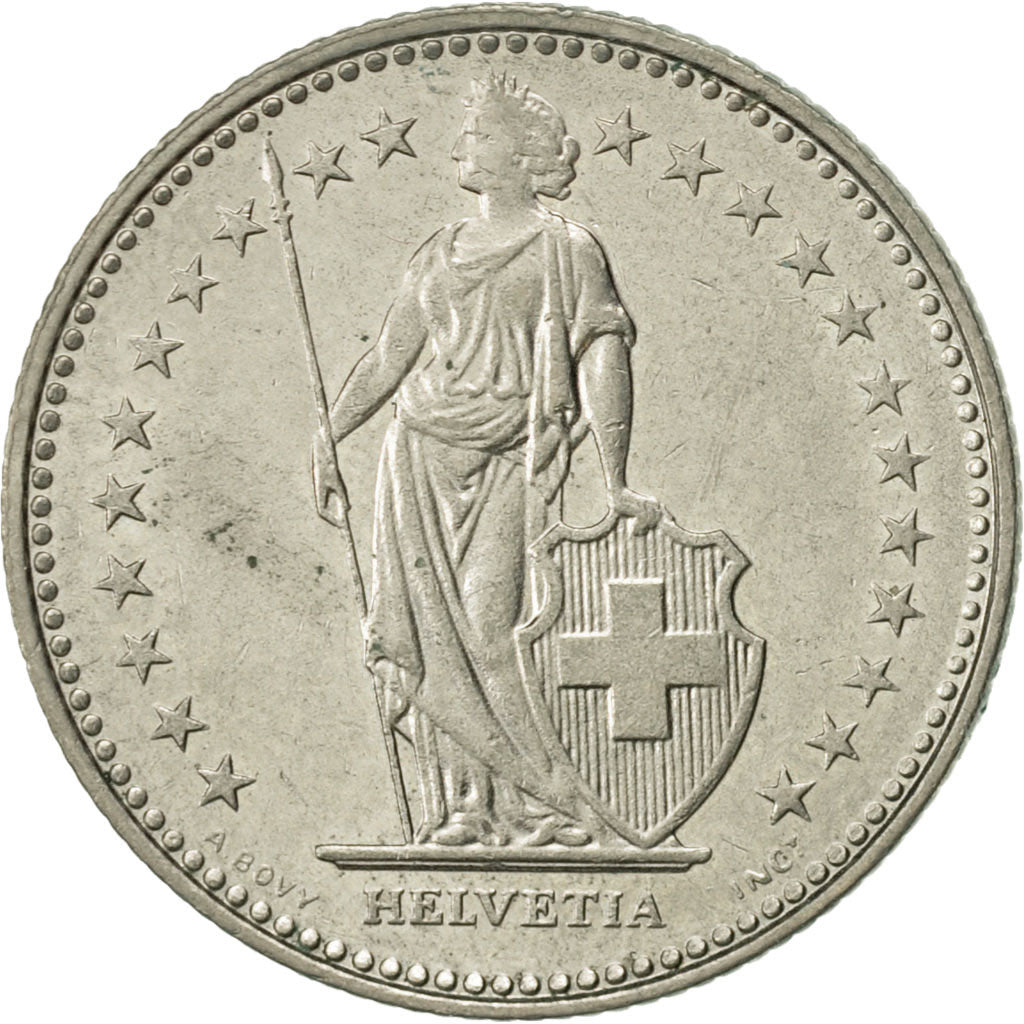 Coin, Switzerland, Franc, 1991, Bern, AU(50-53), Copper-nickel, KM:24a.3