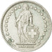 Suiza, Franc, 1958, Bern, MBC+, Plata, KM:24