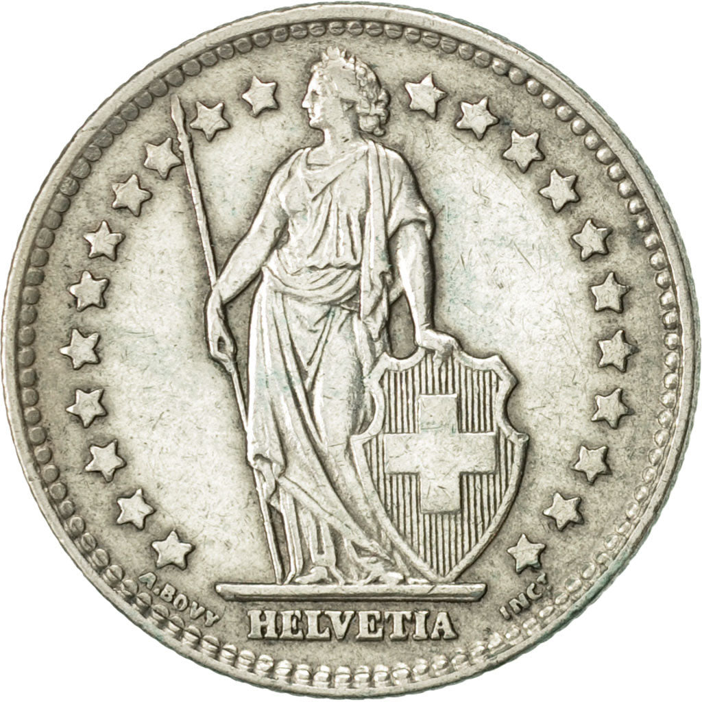 Coin, Switzerland, Franc, 1960, Bern, AU(50-53), Silver, KM:24