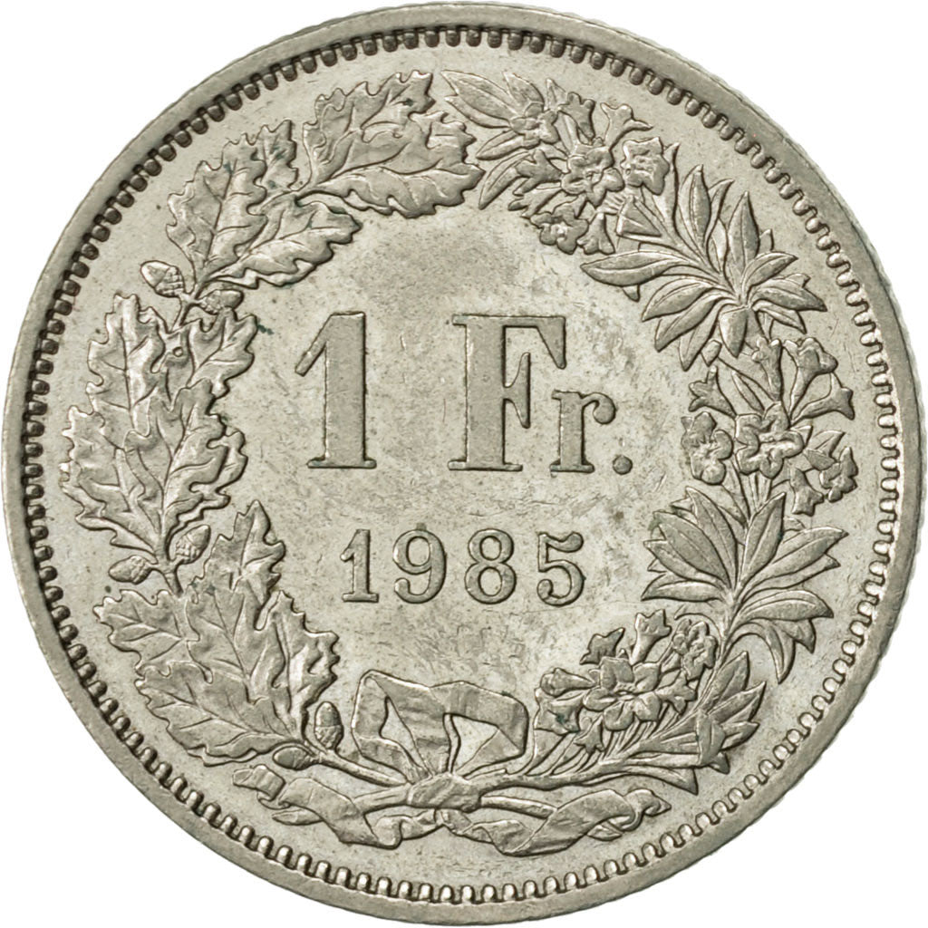 Monnaie, Suisse, Franc, 1985, Bern, TTB+, Copper-nickel, KM:24a.3