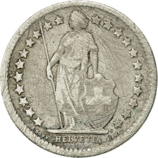Switzerland, 1/2 Franc, 1877, Bern, VF(20-25), Silver, KM:23