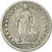 Switzerland, 1/2 Franc, 1877, Bern, VF(20-25), Silver, KM:23