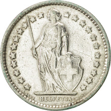 Coin, Switzerland, 1/2 Franc, 1921, Bern, AU(50-53), Silver, KM:23
