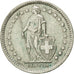 Switzerland, 1/2 Franc, 1958, Bern, AU(50-53), Silver, KM:23