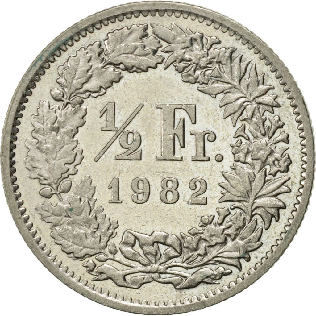 Monnaie, Suisse, 1/2 Franc, 1982, Bern, TTB+, Copper-nickel, KM:23a.2