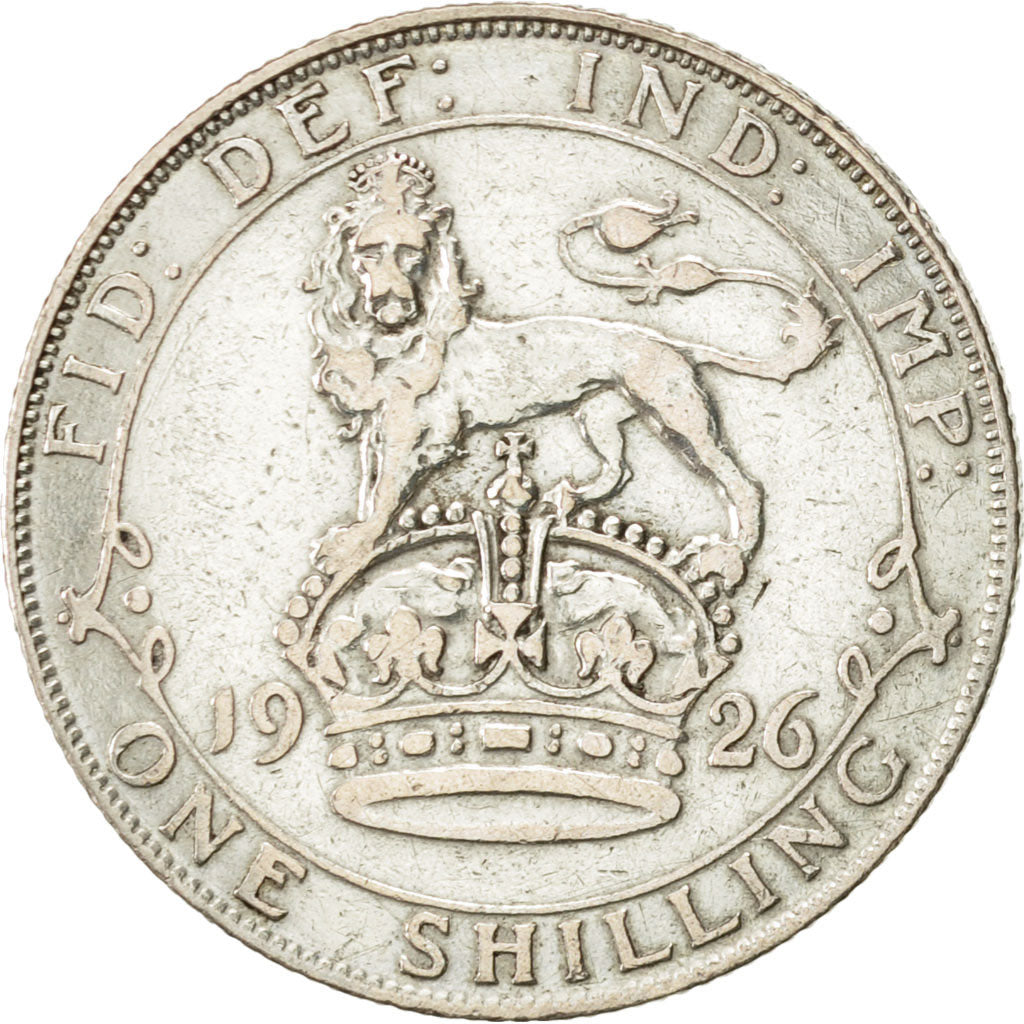 Coin, Great Britain, George V, Shilling, 1926, EF(40-45), Silver, KM:816a