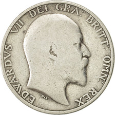 Great Britain, Edward VII, Shilling, 1910, F(12-15), Silver, KM:800