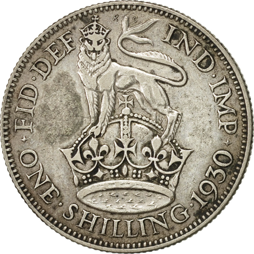 Coin, Great Britain, George V, Shilling, 1930, EF(40-45), Silver, KM:833