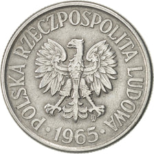 Munten, Polen, 50 Groszy, 1965, Warsaw, ZF+, Aluminium, KM:48.1