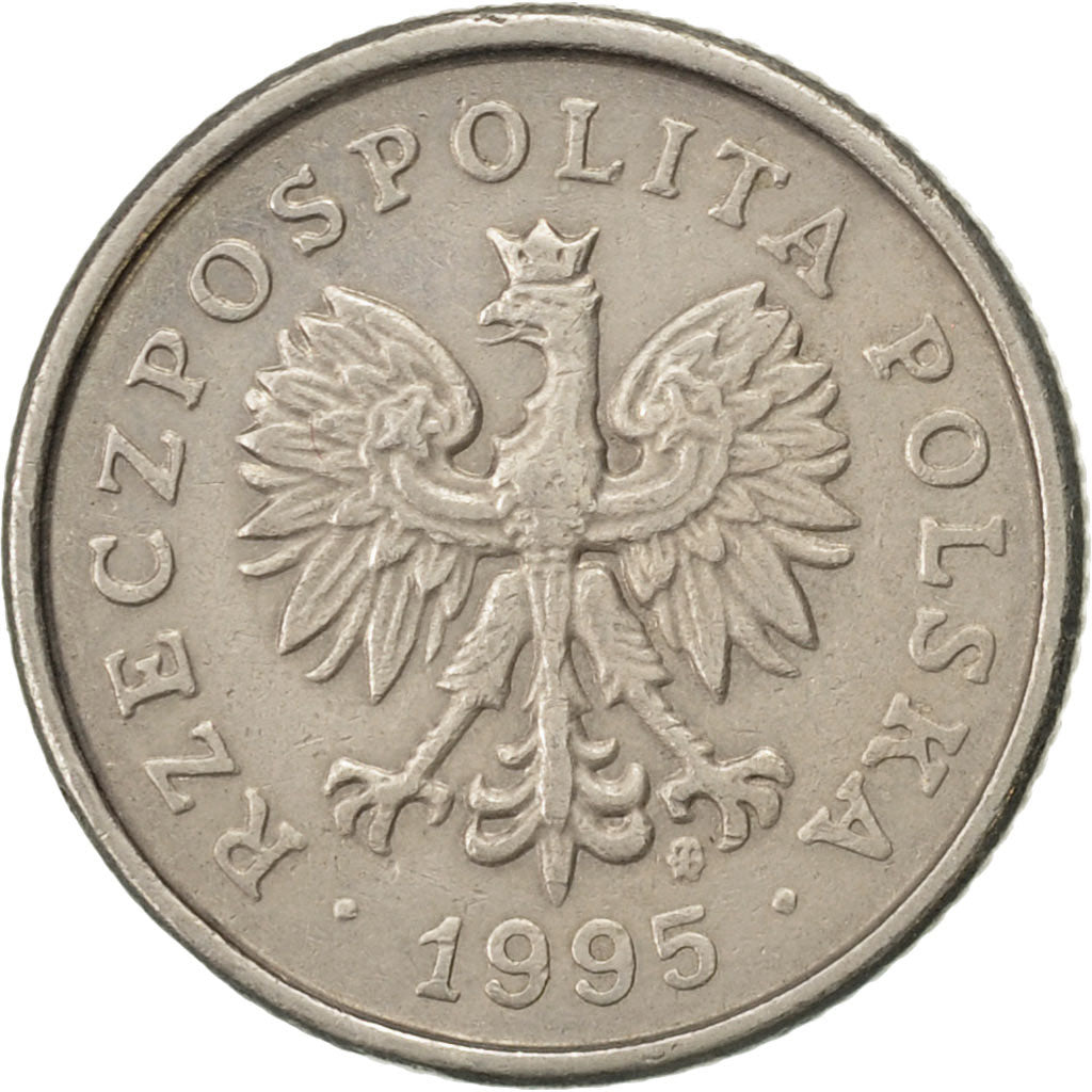 Coin, Poland, 50 Groszy, 1995, Warsaw, AU(55-58), Copper-nickel, KM:281