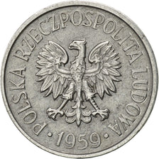 Moneda, Polonia, 5 Groszy, 1959, Warsaw, EBC, Aluminio, KM:A46