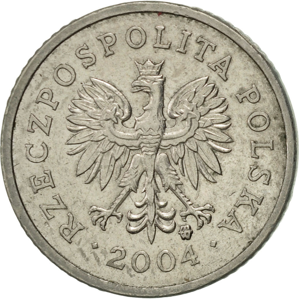 Moneda, Polonia, 10 Groszy, 2004, Warsaw, EBC, Cobre - níquel, KM:279