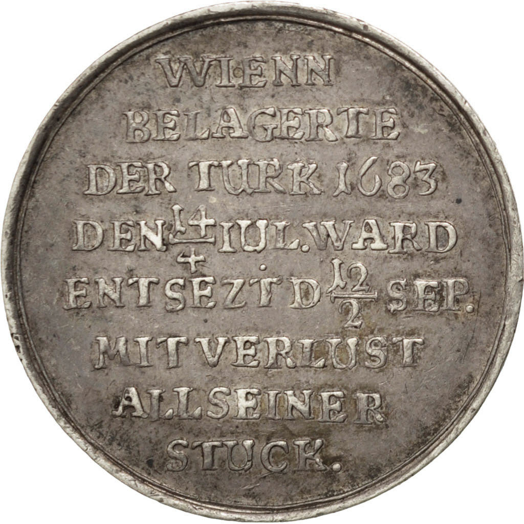Austria, Medal, Léopold Ier, Habsbourg, Guerres contre l'Empire Ottoman, 1683
