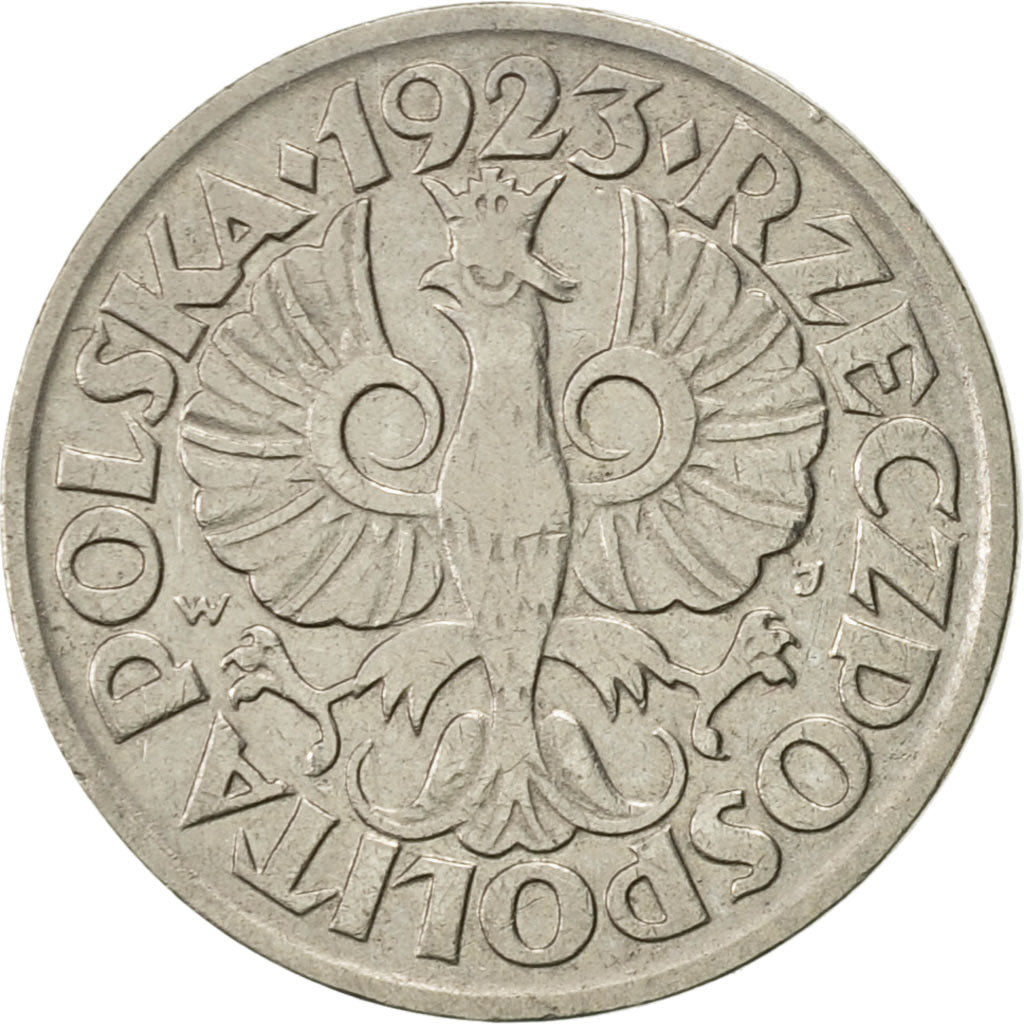 Coin, Poland, 10 Groszy, 1923, Warsaw, AU(55-58), Nickel, KM:11