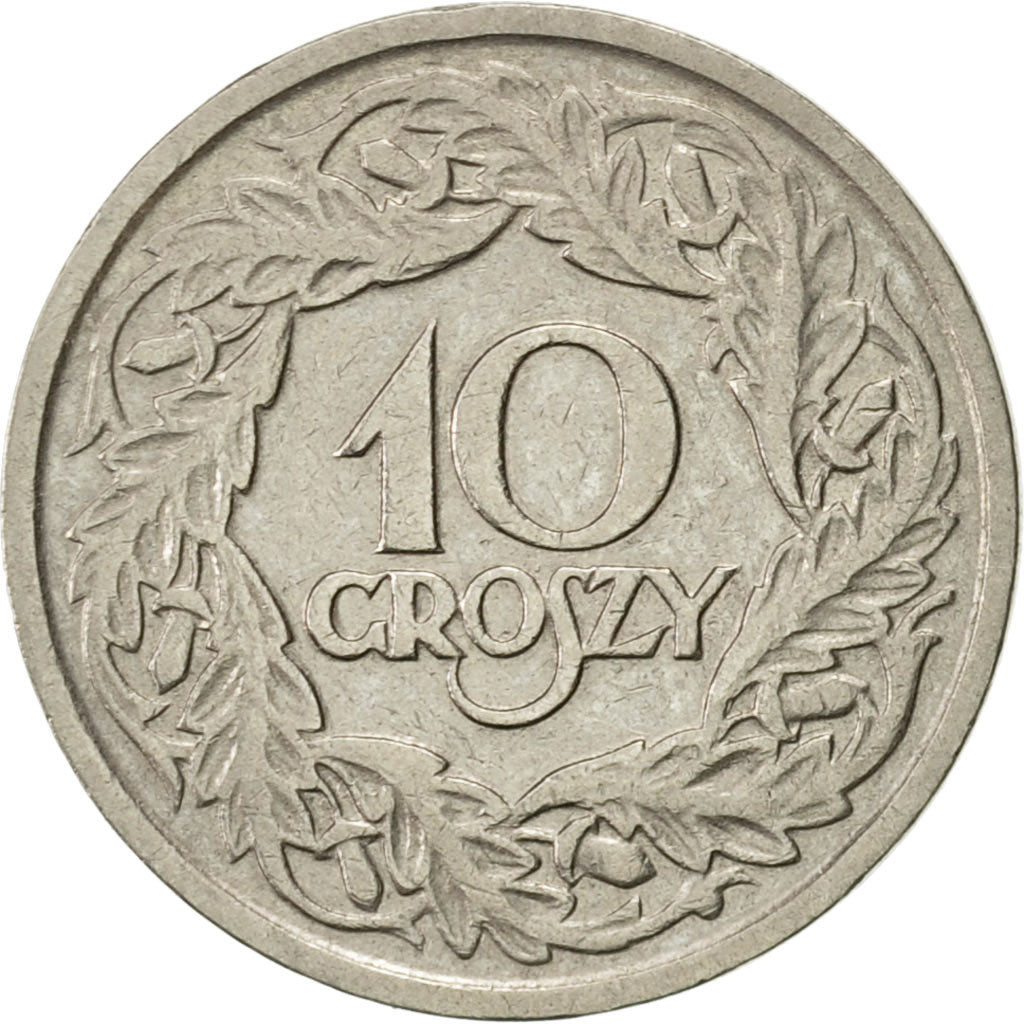Coin, Poland, 10 Groszy, 1923, Warsaw, AU(55-58), Nickel, KM:11