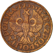Coin, Poland, 5 Groszy, 1935, Warsaw, EF(40-45), Bronze, KM:10a