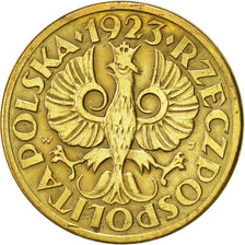 Pologne, 5 Groszy, 1923, Warsaw, SUP, Laiton, KM:10