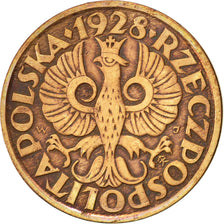 Pologne, 2 Grosze, 1928, Warsaw, TTB, Bronze, KM:9a