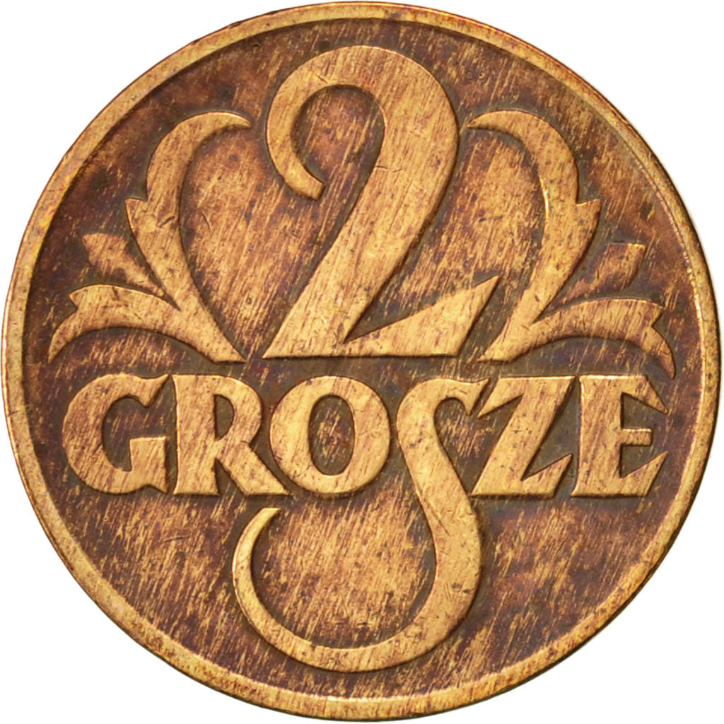 Poland, 2 Grosze, 1937, Warsaw, EF(40-45), Bronze, KM:9a