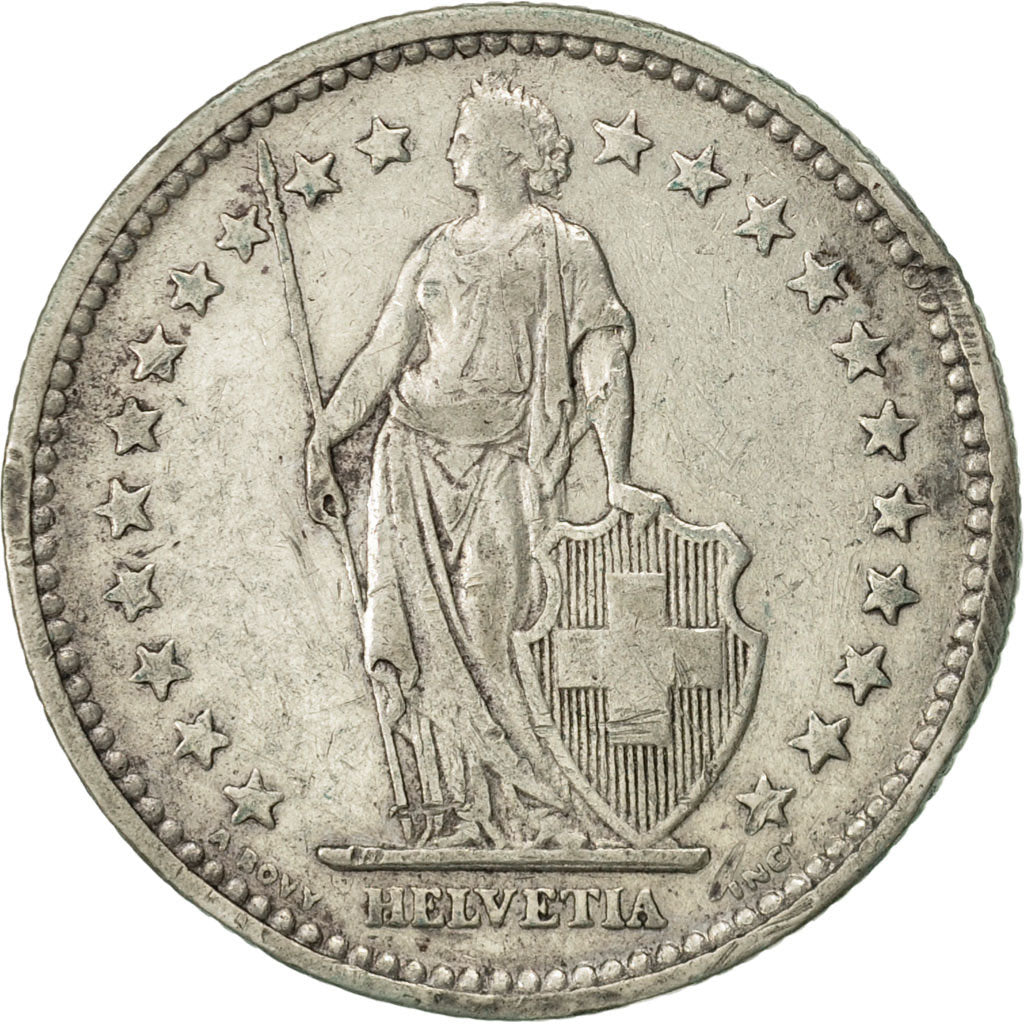 Moneta, Svizzera, 2 Francs, 1906, Bern, BB, Argento, KM:21