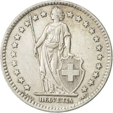 Coin, Switzerland, 2 Francs, 1955, Bern, EF(40-45), Silver, KM:21
