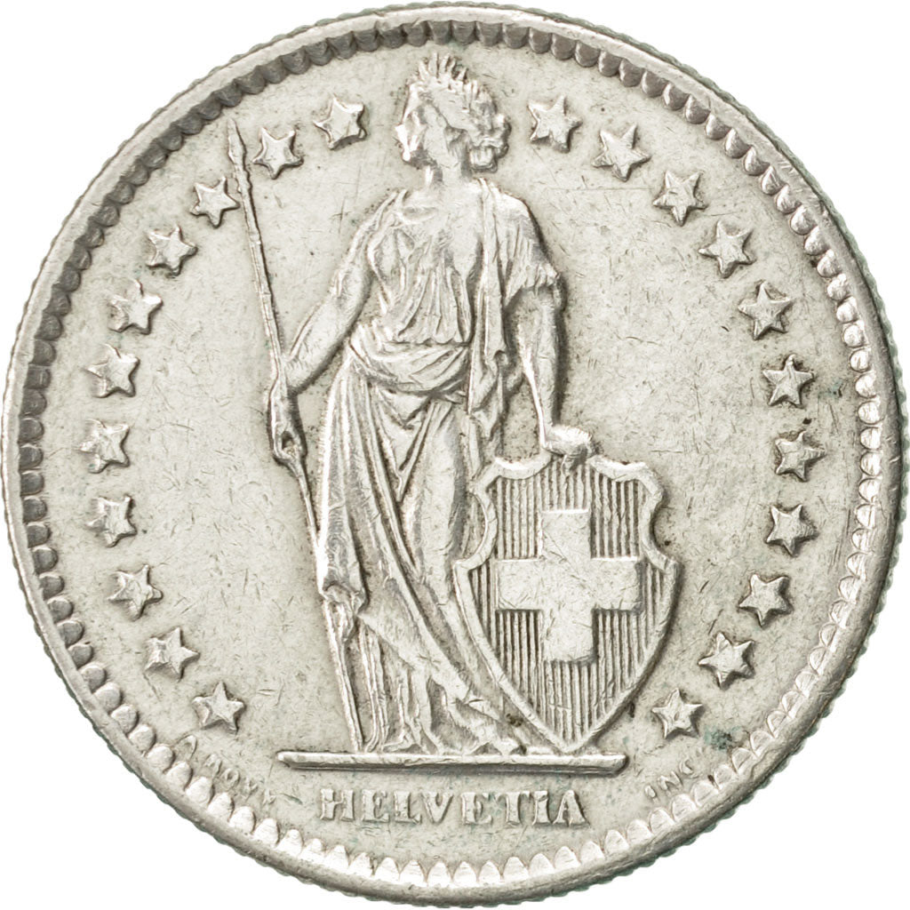 Coin, Switzerland, 2 Francs, 1960, Bern, AU(50-53), Silver, KM:21