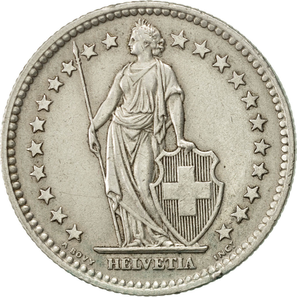 Coin, Switzerland, 2 Francs, 1963, Bern, AU(50-53), Silver, KM:21