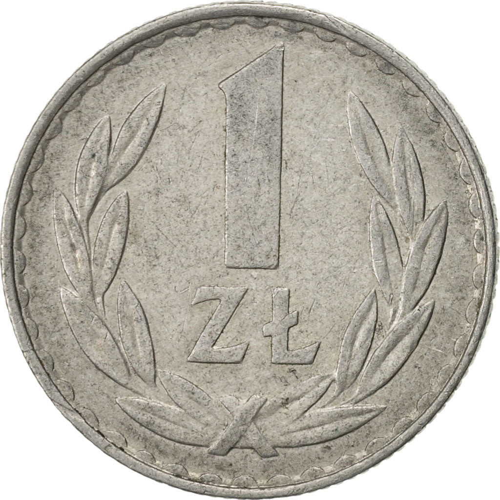 Moneta, Polonia, Zloty, 1977, Warsaw, BB, Alluminio, KM:49.1