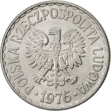 Moneta, Polska, Zloty, 1976, Warsaw, AU(50-53), Aluminium, KM:49.1