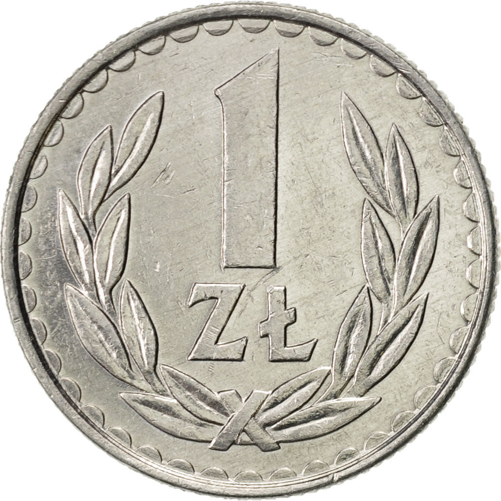 Coin, Poland, Zloty, 1986, Warsaw, AU(50-53), Aluminum, KM:49.2