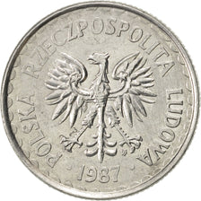 Moneta, Polska, Zloty, 1987, Warsaw, AU(50-53), Aluminium, KM:49.2