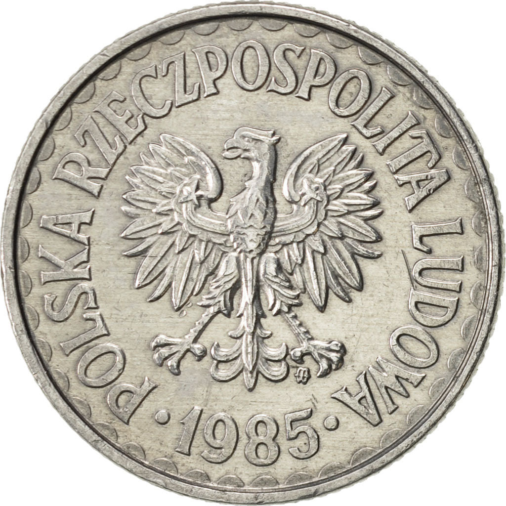 Munten, Polen, Zloty, 1985, Warsaw, ZF+, Aluminium, KM:49.1