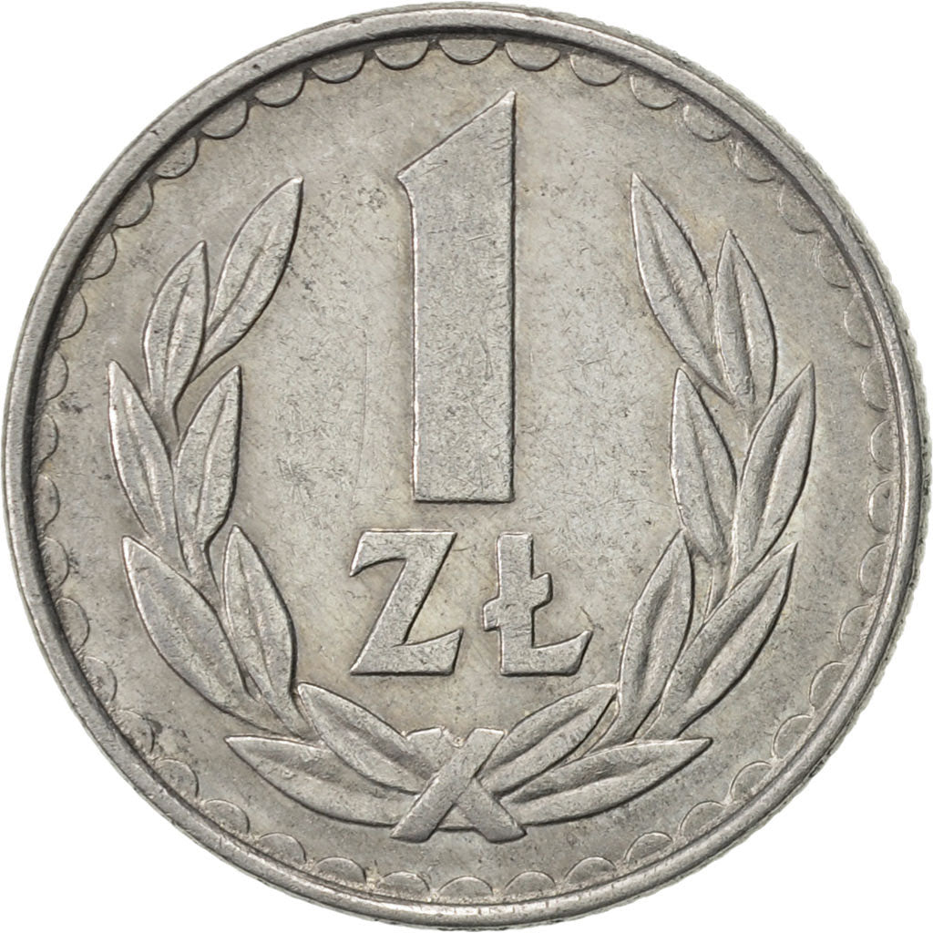 Coin, Poland, Zloty, 1983, Warsaw, AU(50-53), Aluminum, KM:49.1