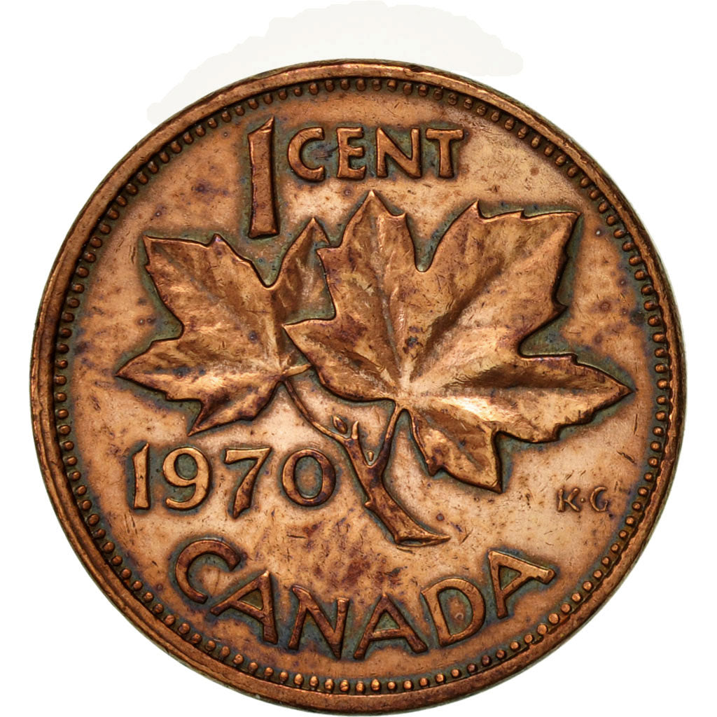 Coin, Canada, Elizabeth II, Cent, 1970, Royal Canadian Mint, Ottawa, EF(40-45)
