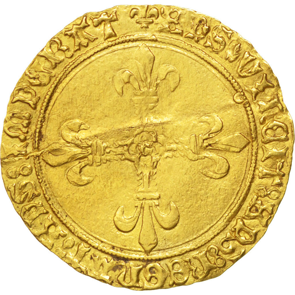 Coin, France, Ecu d'or, 1494, Toulouse, AU(50-53), Gold, Duplessy:575