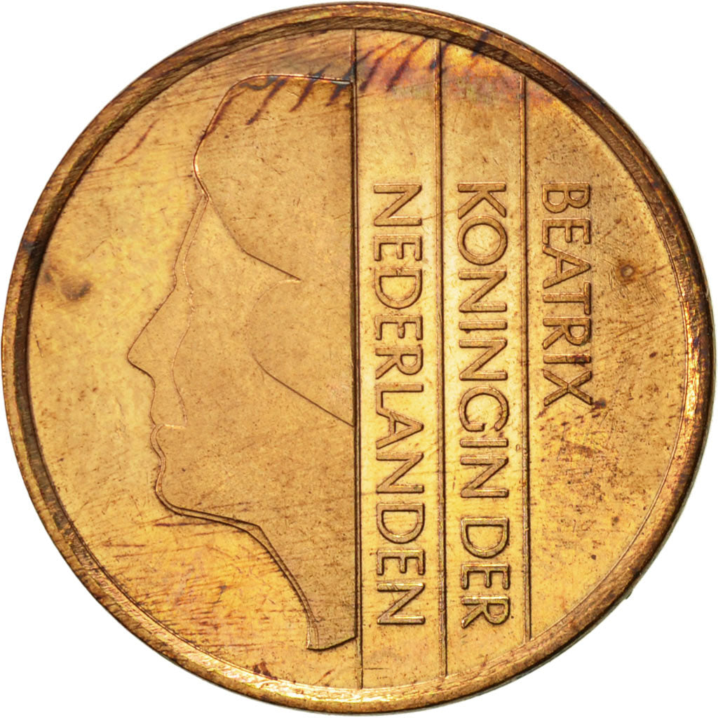 Moneda, Países Bajos, Beatrix, 5 Cents, 1992, MBC, Bronce, KM:202