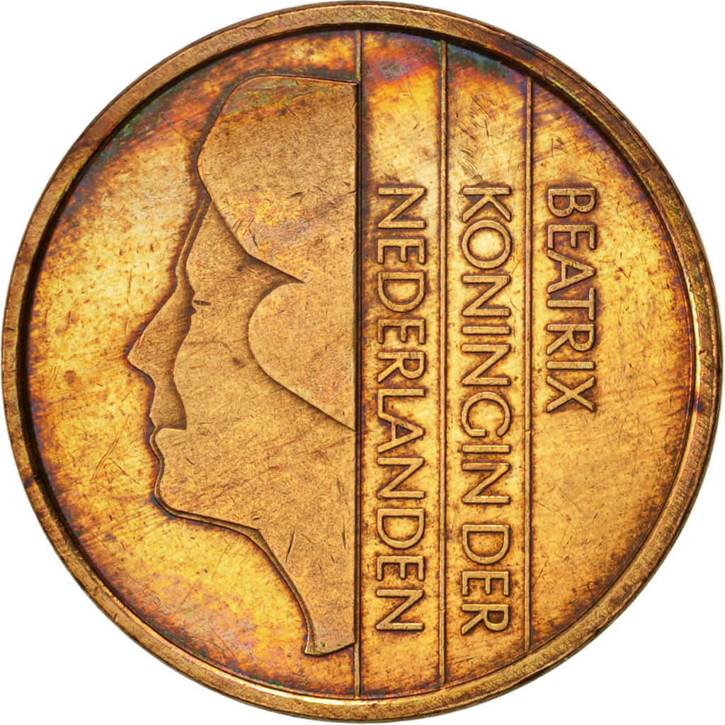 Moneta, Holandia, Beatrix, 5 Cents, 1998, EF(40-45), Bronze, KM:202