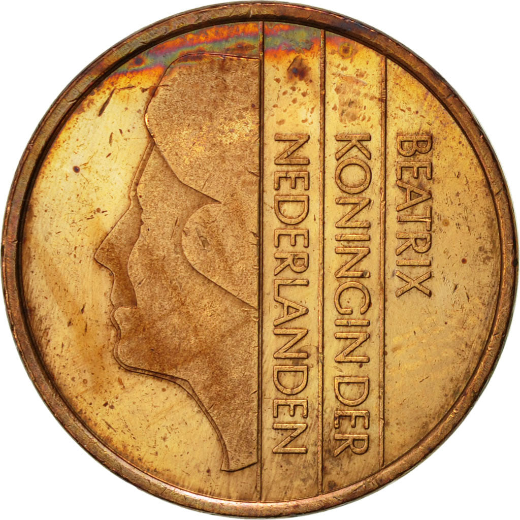 Moneta, Holandia, Beatrix, 5 Cents, 1997, EF(40-45), Bronze, KM:202