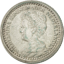 Netherlands, Wilhelmina I, 10 Cents, 1918, AU(50-53), Silver, KM:145
