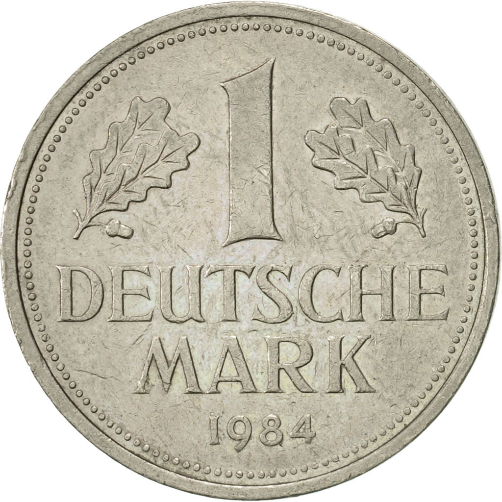 Moneta, GERMANIA - REPUBBLICA FEDERALE, Mark, 1984, Hambourg, BB+, Rame-nichel