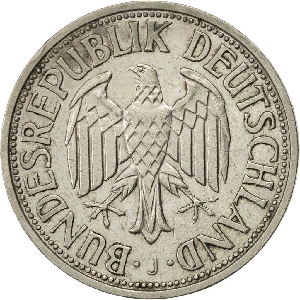 Coin, GERMANY - FEDERAL REPUBLIC, Mark, 1957, Hambourg, AU(55-58)