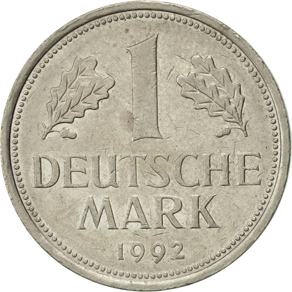 Coin, GERMANY - FEDERAL REPUBLIC, Mark, 1992, Hambourg, AU(50-53)