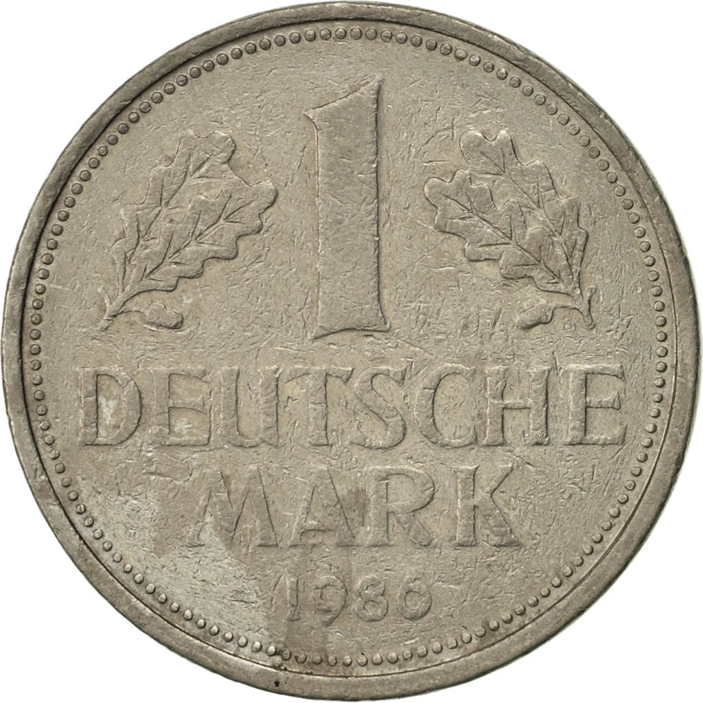 Munten, Federale Duitse Republiek, Mark, 1986, Munich, ZF, Copper-nickel, KM:110