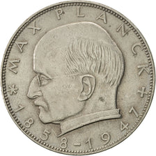 GERMANY - FEDERAL REPUBLIC, 2 Mark, 1961, Karlsruhe, AU(50-53), Copper-nickel