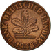 Münze, Bundesrepublik Deutschland, Pfennig, 1948, Stuttgart, SS, Copper Plated