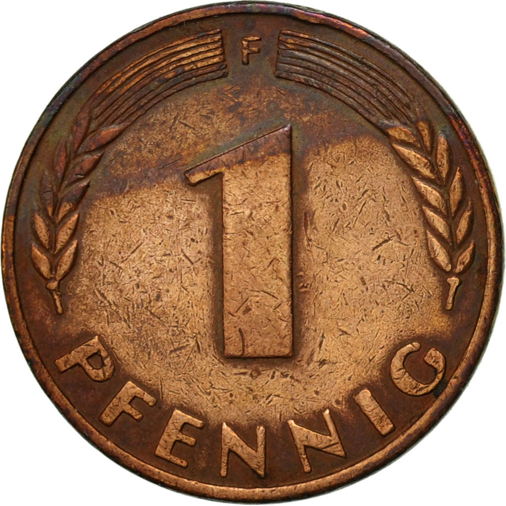 Münze, Bundesrepublik Deutschland, Pfennig, 1948, Stuttgart, SS, Copper Plated