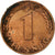 Coin, GERMANY - FEDERAL REPUBLIC, Pfennig, 1968, Karlsruhe, EF(40-45), Copper