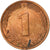 Munten, Federale Duitse Republiek, Pfennig, 1976, Karlsruhe, ZF, Copper Plated